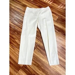 St John Cream off white Ankle Pants 8 10